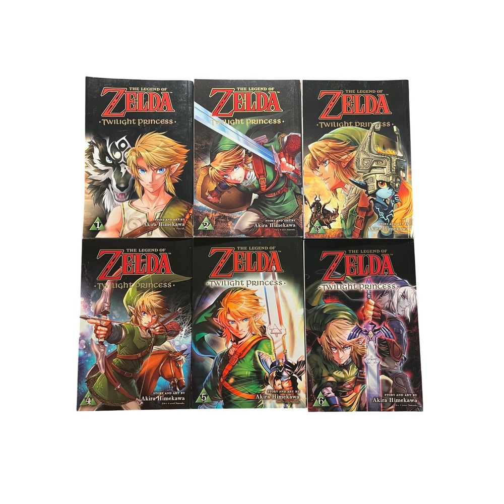 The Legend of Zelda Twilight Princess Manga Vol 1-6 Akira Himekawa VIZ Media Set